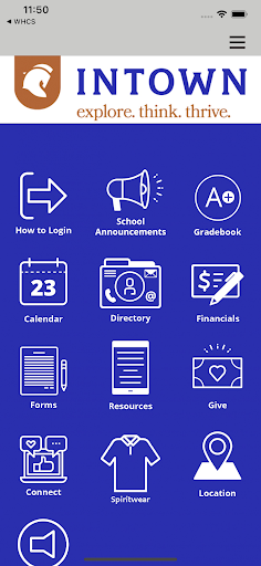 Android application Intown Community School screenshort