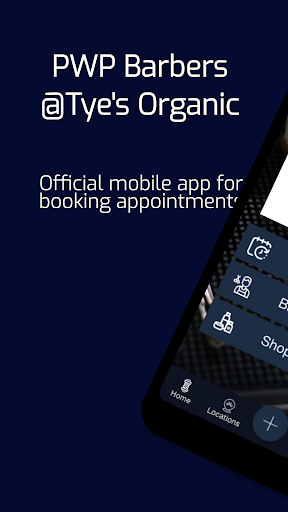 Android application PWP Barbers @Tye's Organic screenshort