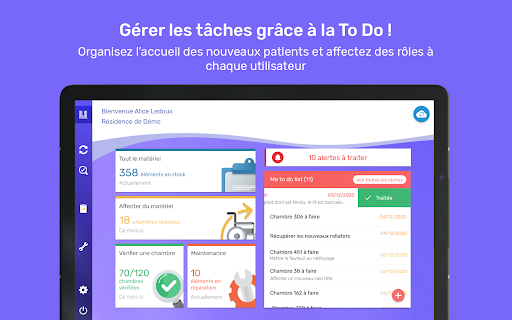 Android application Ubiquid - Suivi des DM screenshort