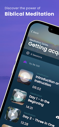 Android application BeStill - Christian Meditation screenshort