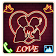 Neon Couple Love Theme icon