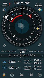 Compass 54 (All-in-One GPS, Weather, Map, Camera) Screenshot