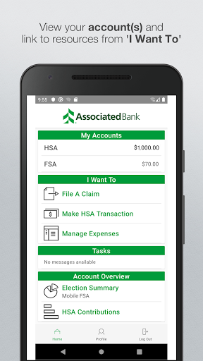 Android application Associated Benefits Connection screenshort