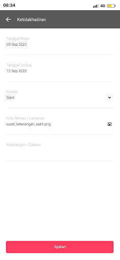 HADIR Screen 3