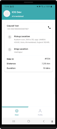 Android application Maama's Driver screenshort