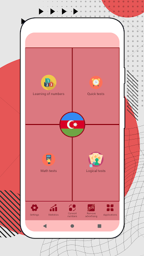 Android application Numbers in Azerbaijani screenshort
