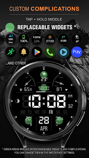 WFP 104 LCD watch face Screen 3