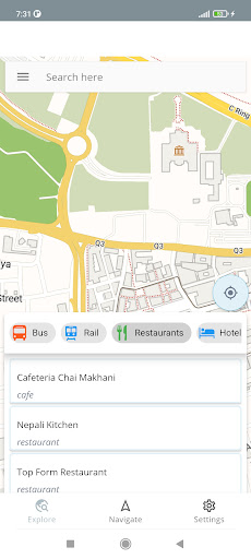 Android application Doha Qatar Offline Map screenshort