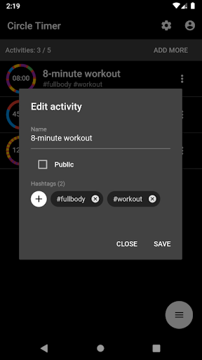 Circle Timer Screen 3