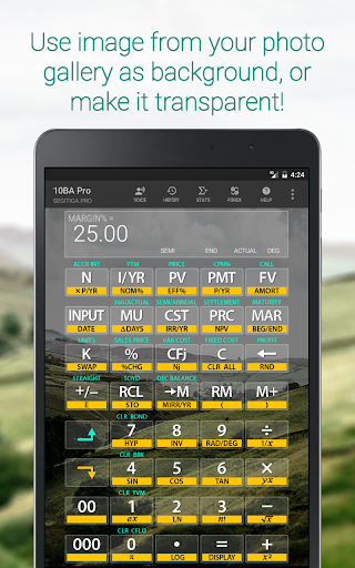 Screenshot of 10BA Pro Financial Calculator