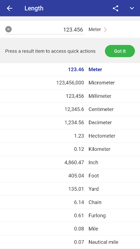 Screenshot of Unit Converter