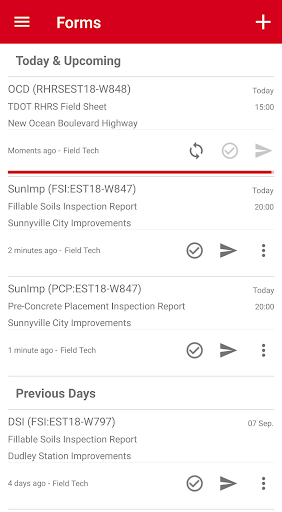 Android application QESTField screenshort