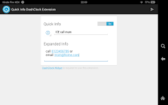 screenshot of Quick Info DashClock Extension