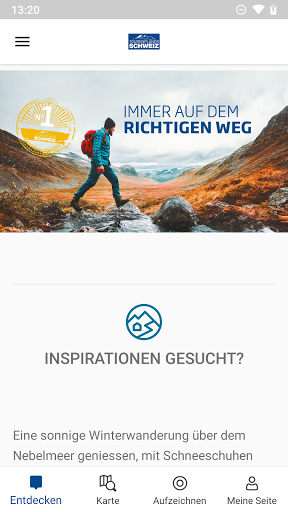 Android application Tourenplaner SCHWEIZ screenshort