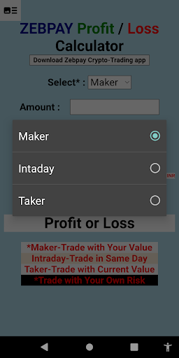 Crypto Trade Calculator