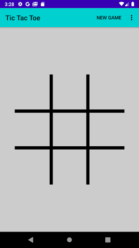 Android application Tic Tac Toe screenshort