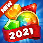 Cover Image of ดาวน์โหลด Gem & Jewel Blast: 2021 Match 3 Games Free No Wifi 2.0.3 APK