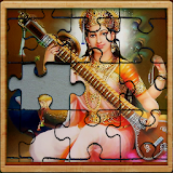 Goddess Saraswati jigsaw puzzle game icon