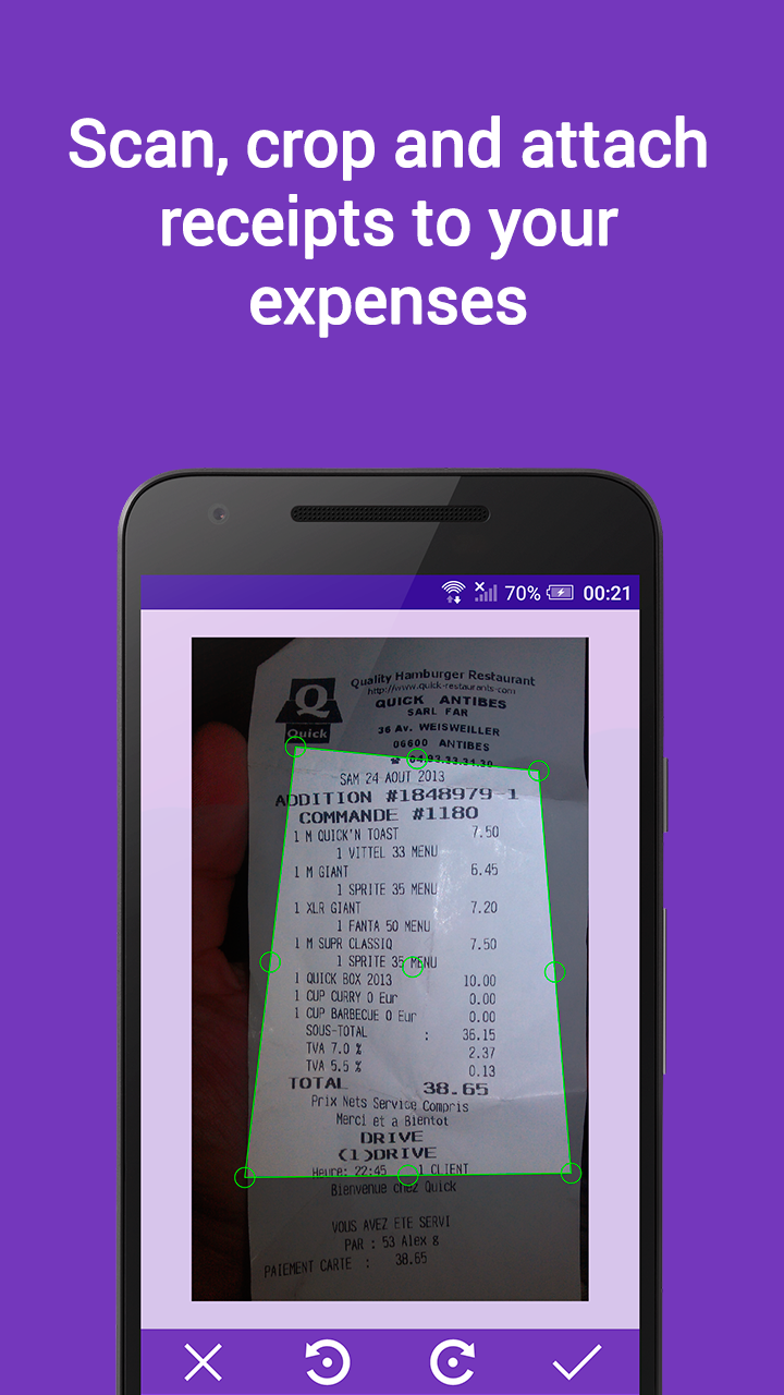 Android application Abcba - Group expenses screenshort