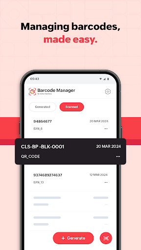 Screenshot of Barcode & QR Code Generator