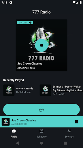 Android application 777 Radio screenshort