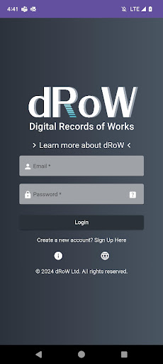 Android application dRoW screenshort