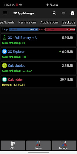 3C App Manager Screen 3