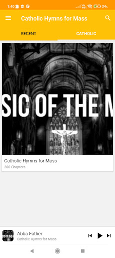 Catholic Hymns for Mass Audio Screen 2