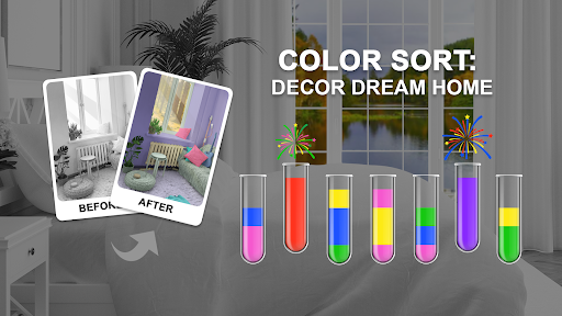 Android application Color Sort: Decor Dream Home screenshort