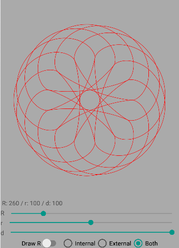 Android application Spirograph screenshort