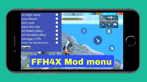 ffh4x mod menu for fire 9.8 screenshots 1