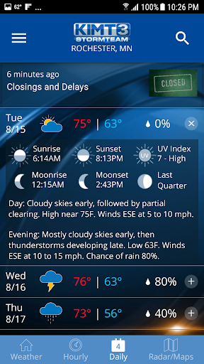 KIMT Weather Screen 3