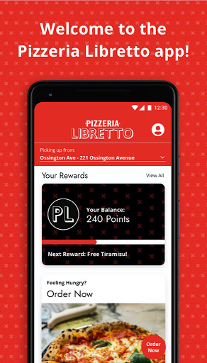 Android application Pizzeria Libretto screenshort