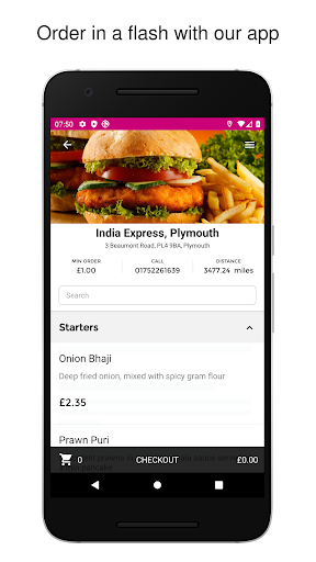 Android application India Express, Plymouth screenshort