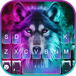 Cover Image of Herunterladen Neon Wolf Neues Tastaturthema 1.0 APK