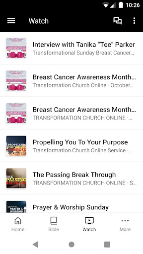 Transformation Church CA Screen 2