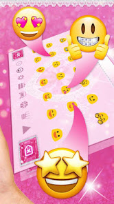 Imágen 3 Pink Diamond Love Keyboard The android