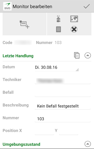 BMS-App 2020 Screen 2