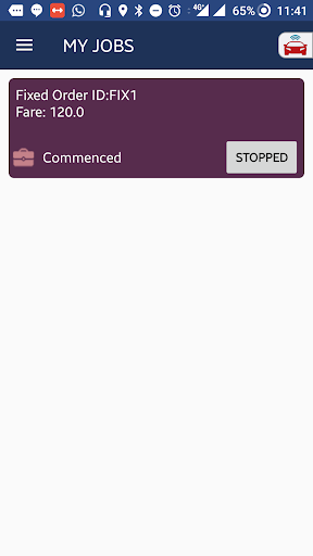 Chauffeur Screen 2