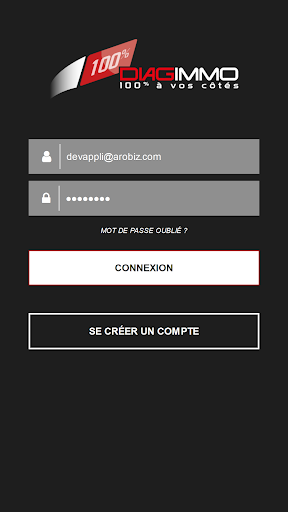 Android application 100% Diagimmo screenshort