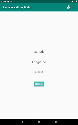 Latitude and Longitude Screen 3