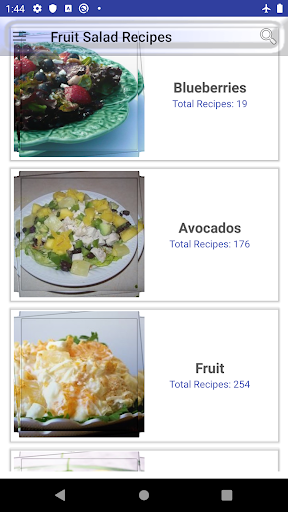 Android application Fruit Salad: recipe make salad screenshort