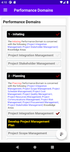 PMP Flashcards, PMBOK Exam & P Screen 3