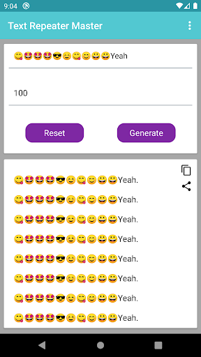Text Repeater Master Screen 3