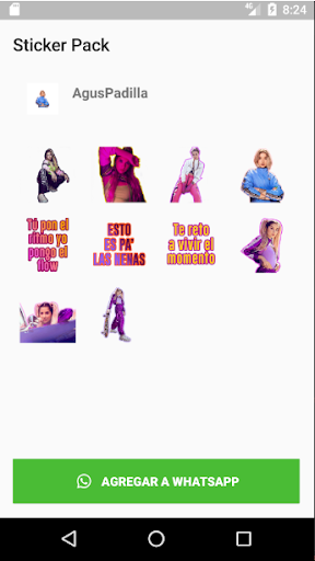 Android application Stickers de Agus Padilla para screenshort