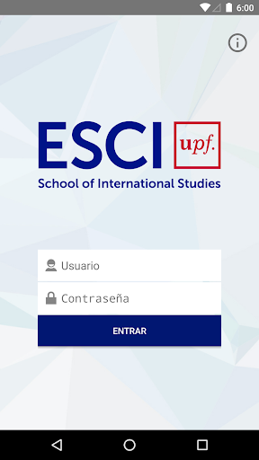 Android application Academic Mobile ESCI screenshort