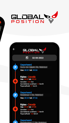 Global position track & trace Screen 2
