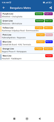 Android application Bangalore Metro : Book Ticket screenshort