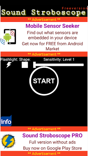 Android application Sound Stroboscope screenshort