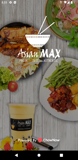 Android application Asian Max Restaurant screenshort